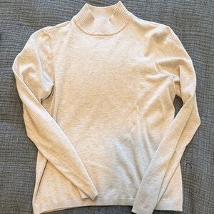 Chico’s Mock Neck Beige Sweater